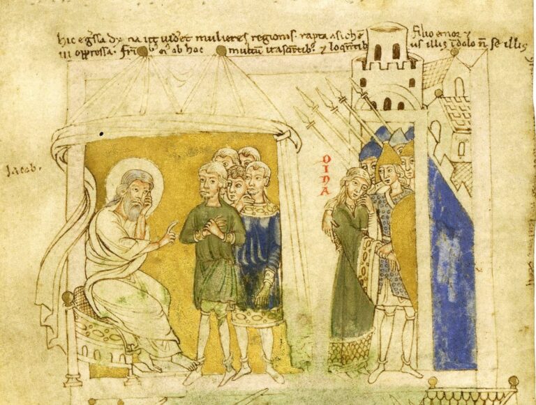 Exemple de source visuelle d'une tente à 2 mâts : le Mosan Psalter